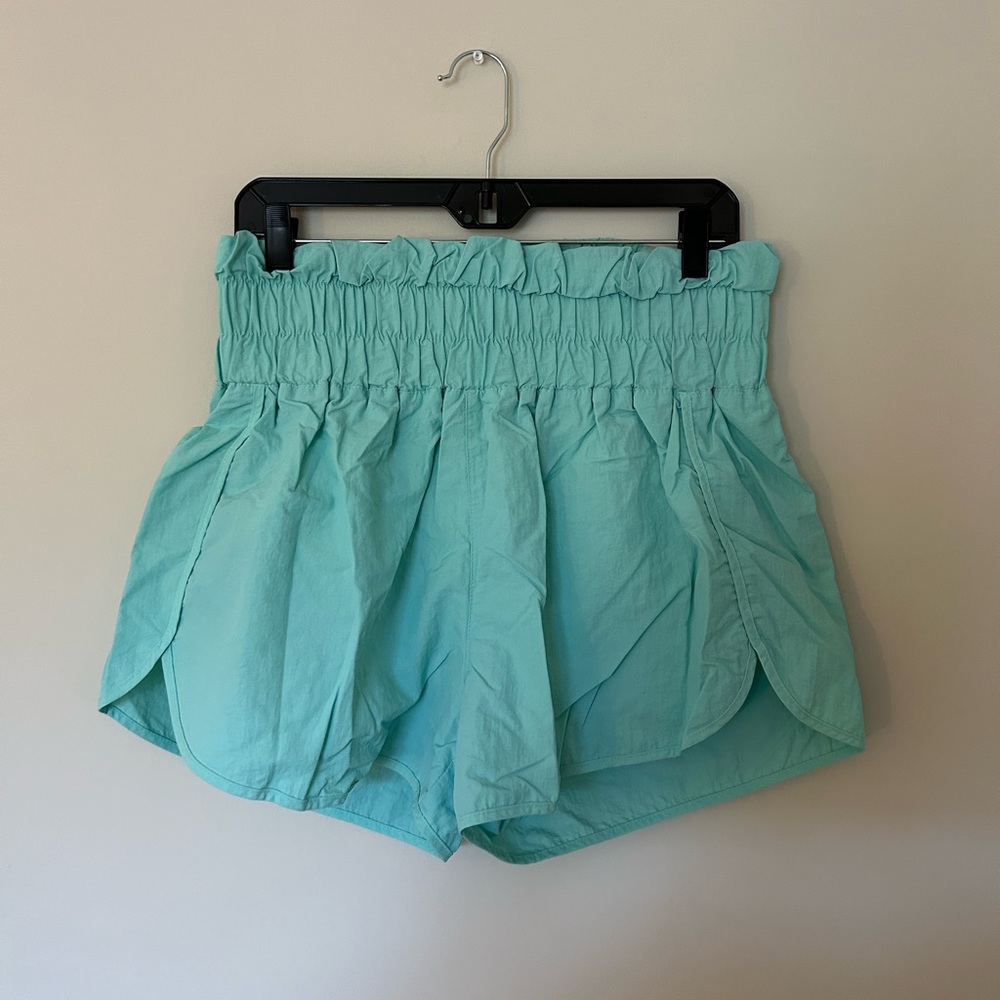 Teal athletic shorts